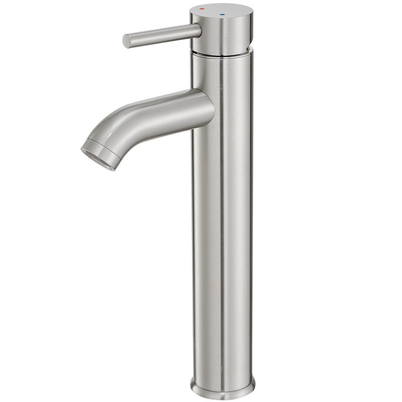 VOTON Vessel Sink Faucet Chrome Modern Tall Bathroom Faucets Single Handle One Hole Rv Vanity Lavatory Bathroom Sink Faucet - Image 1
